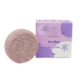 Pet fur bar and packaging with 'Dryby Pet Co' branding on a white background