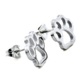 Paw Print Stud Earrings | Stainless Steel Pet Lover Jewelry Gift
