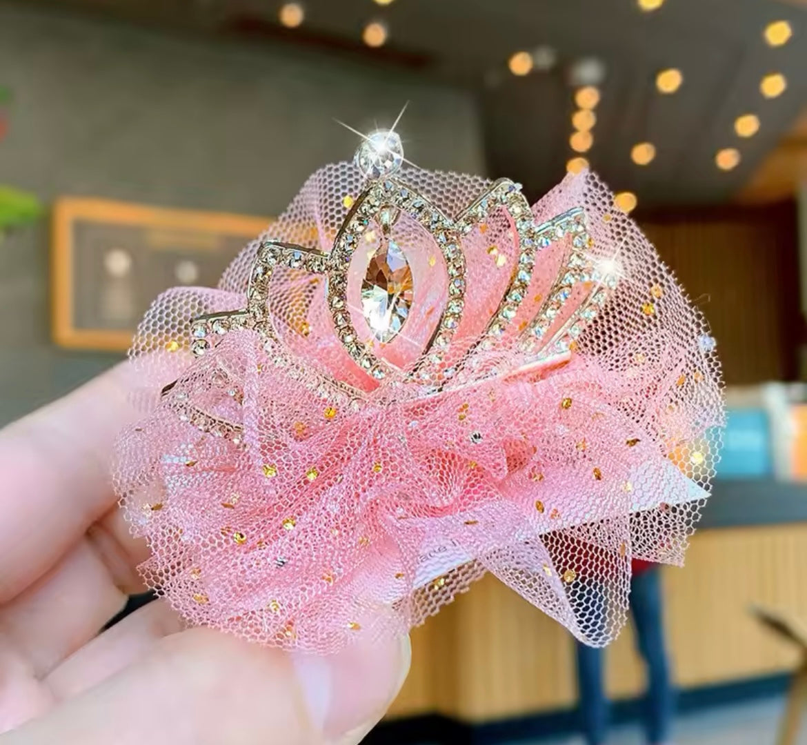 Crown & Whiskers Princess Pet Crown – Crystal Tiara for Cats & Dogs