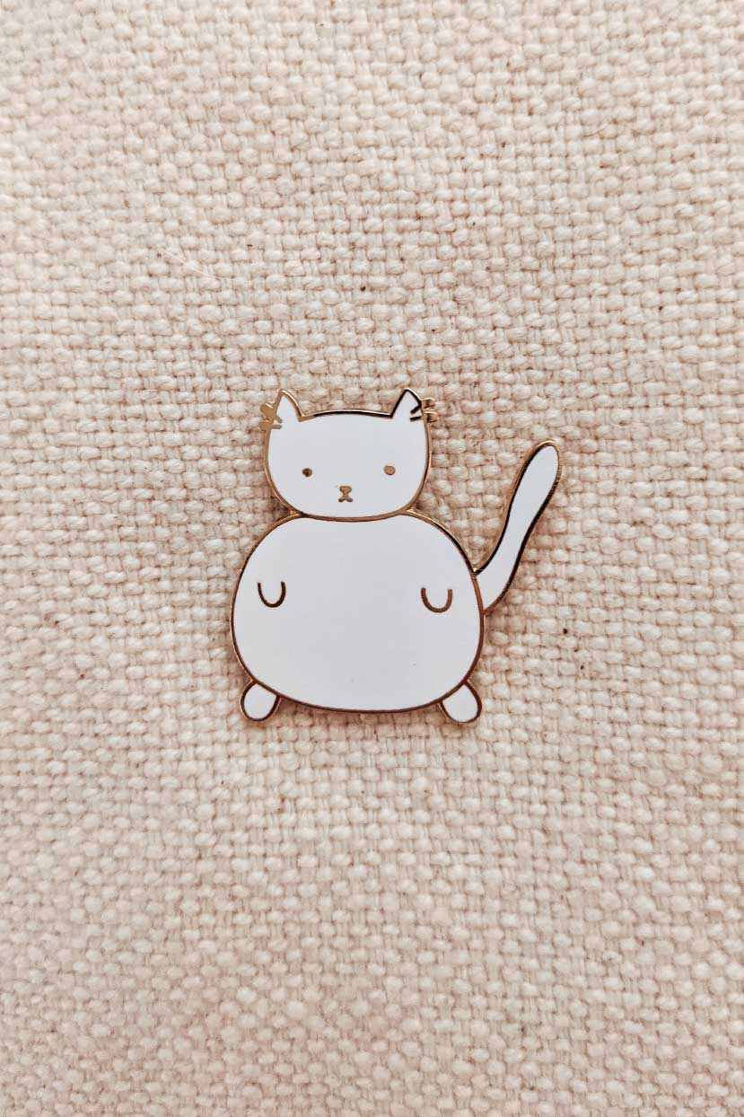 Charlotte Enamel Pin | Cute Cat Lover Pin Designed in Montreal