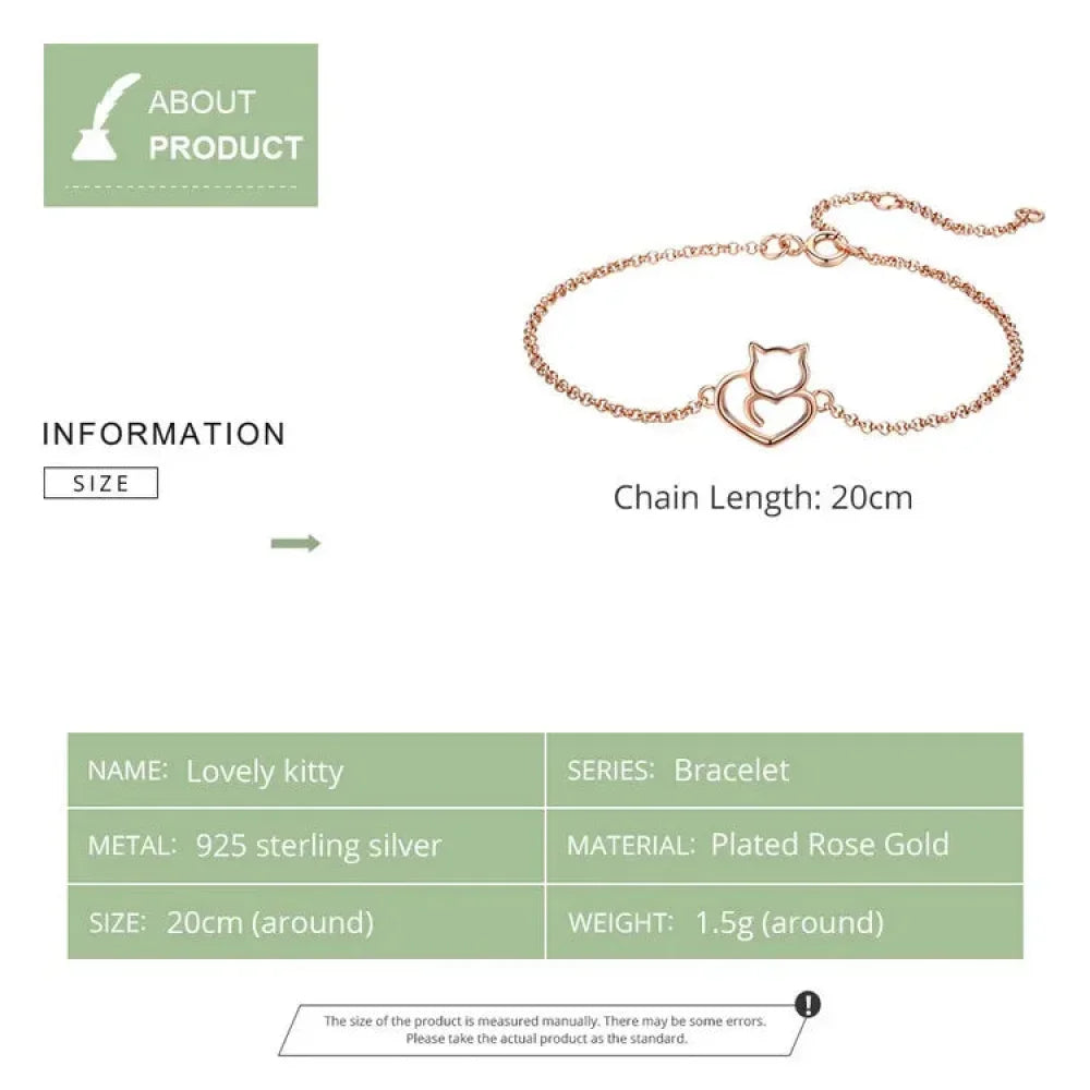 Minimal cat bracelet chain length guide