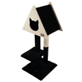 Deluxe Cat Tree with Hideout | 2-Level Cat Condo with Fique Rope