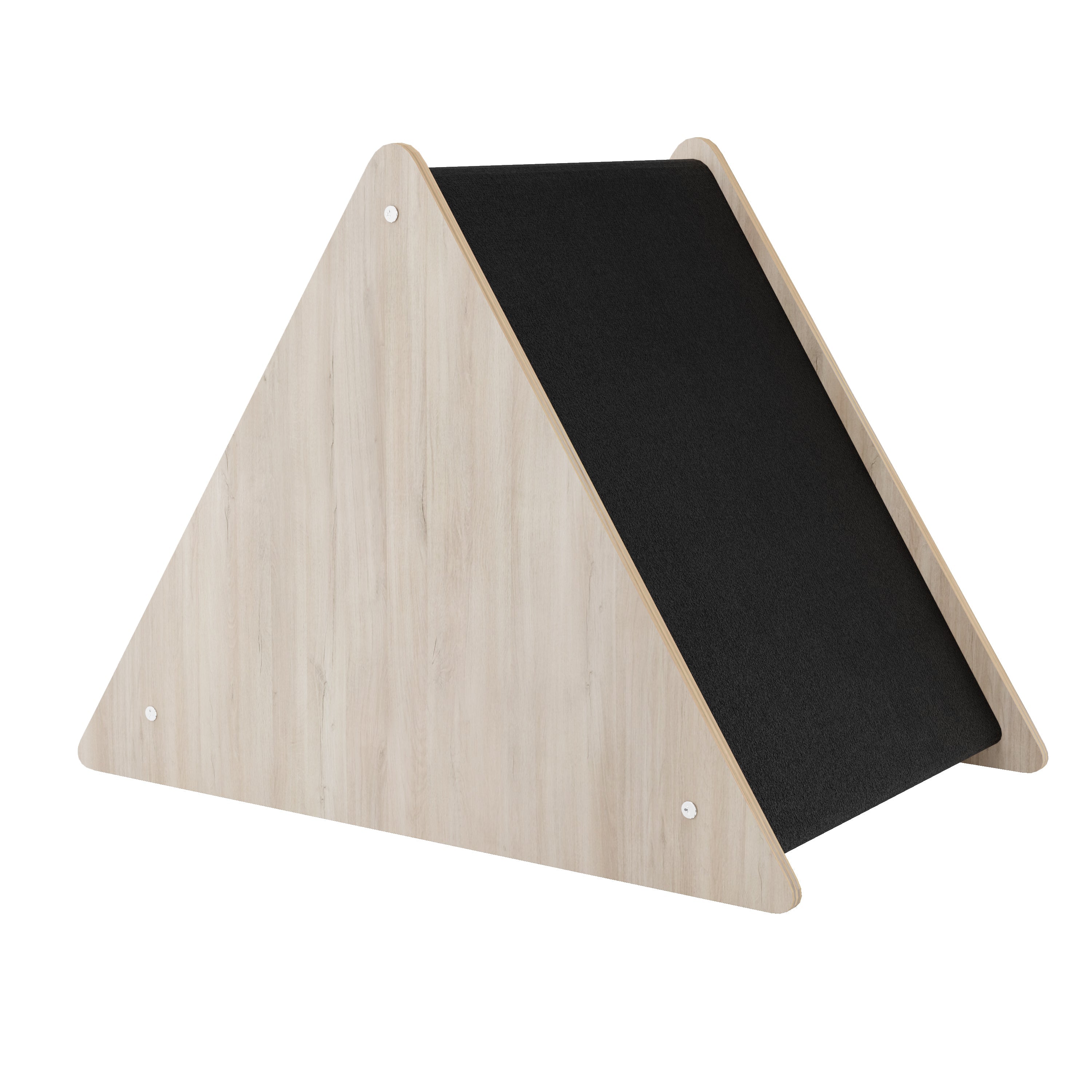Crown & Whiskers Urban Teepee Pet House – Modern Wooden Cat & Small Dog Hideaway (Made in Canada)