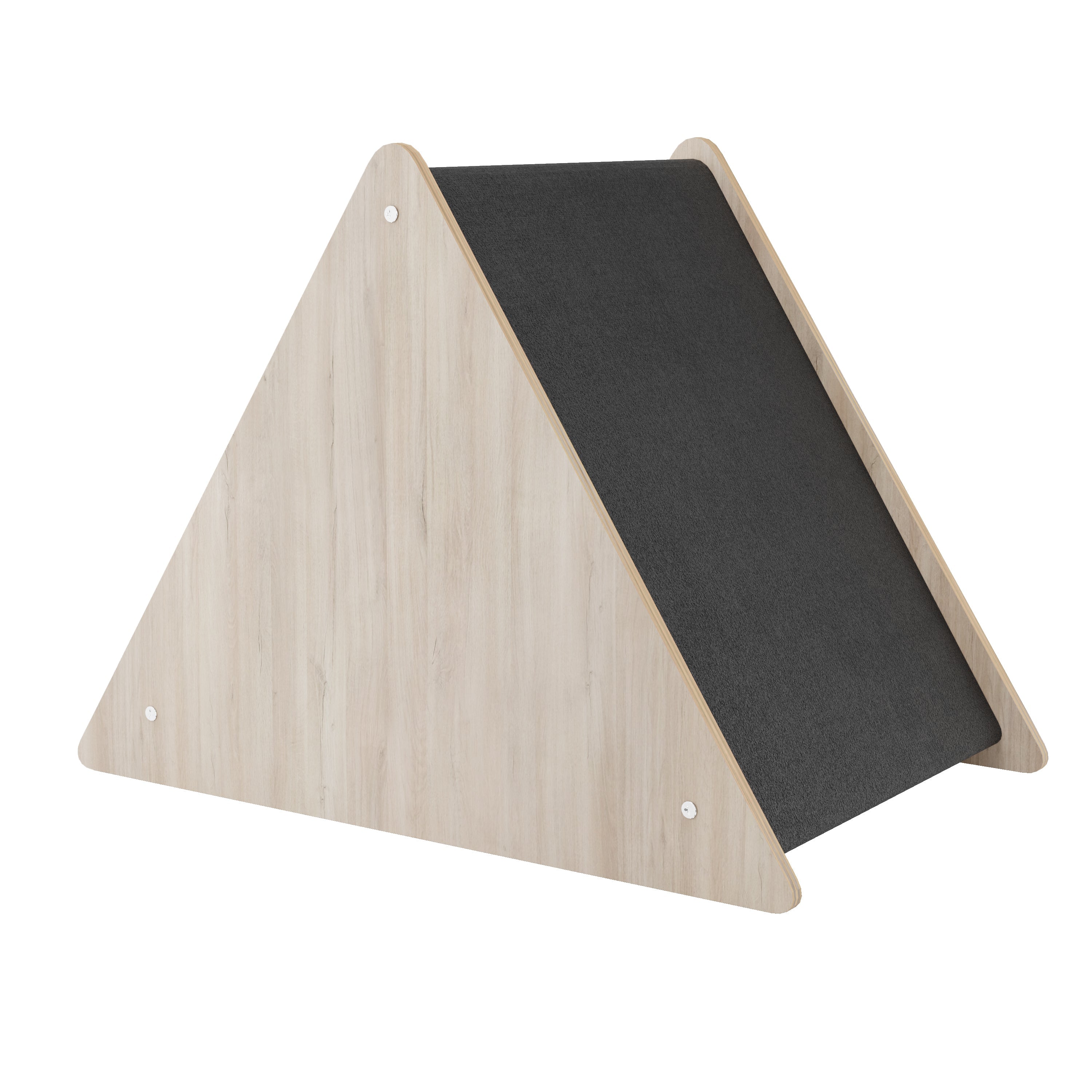 Crown & Whiskers Urban Teepee Pet House – Modern Wooden Cat & Small Dog Hideaway (Made in Canada)
