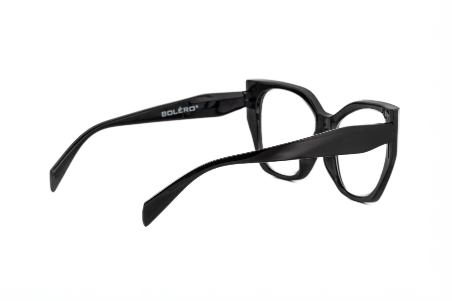 Black eyeglasses with 'Golfer' branding on a white background
