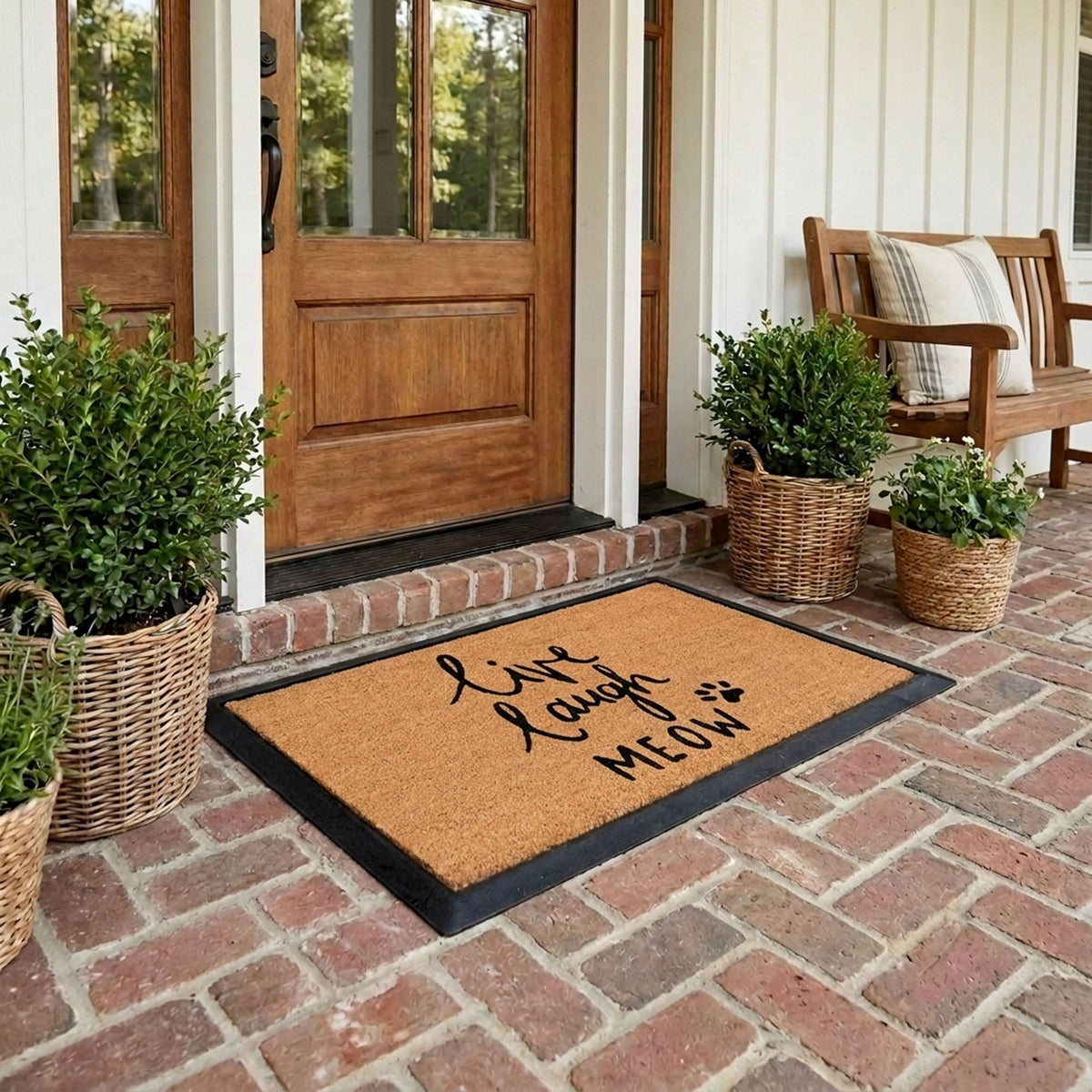 Live Laugh Meow Doormat Set