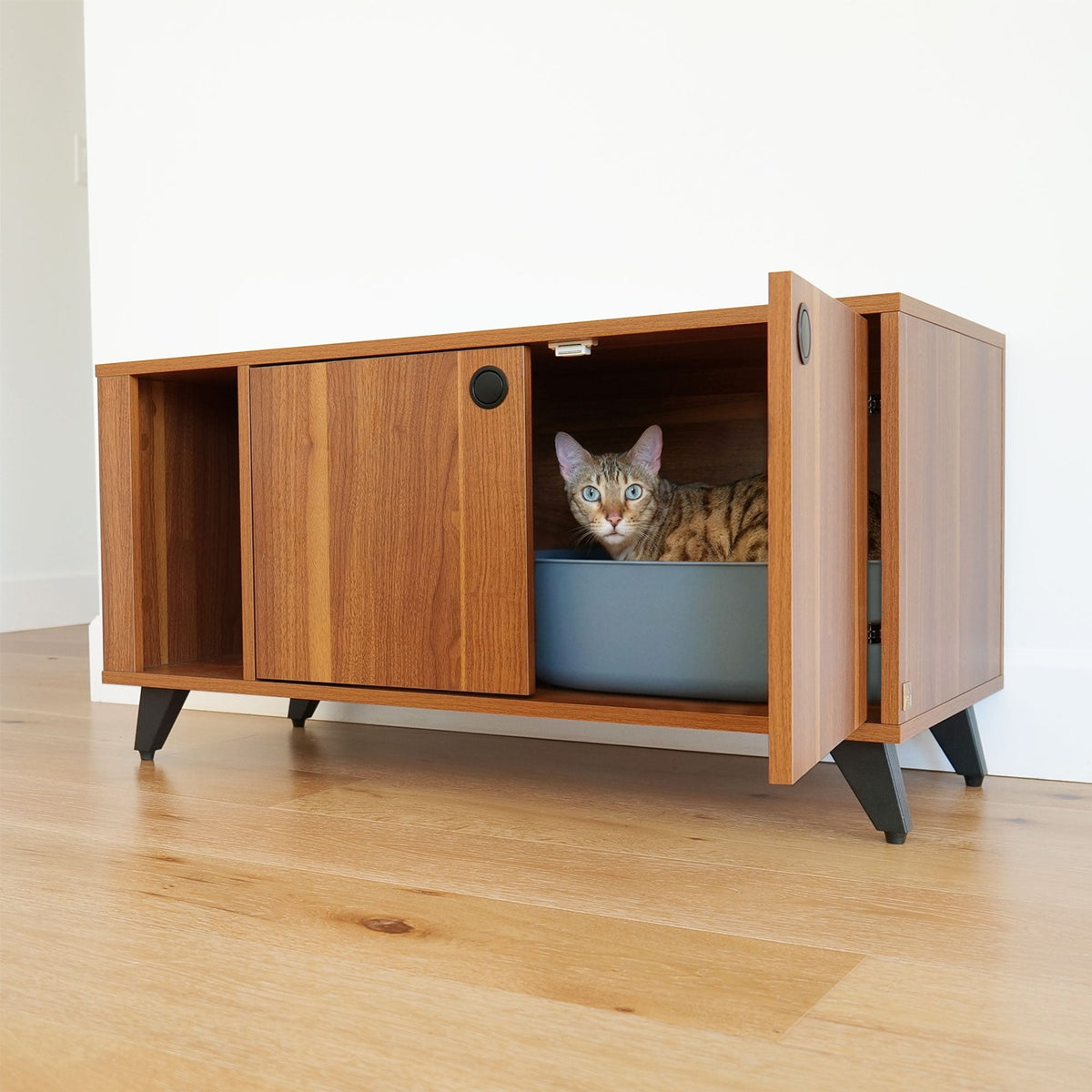 Shae Litter Cabinet | Modern Hidden Cat Litter Box Furniture