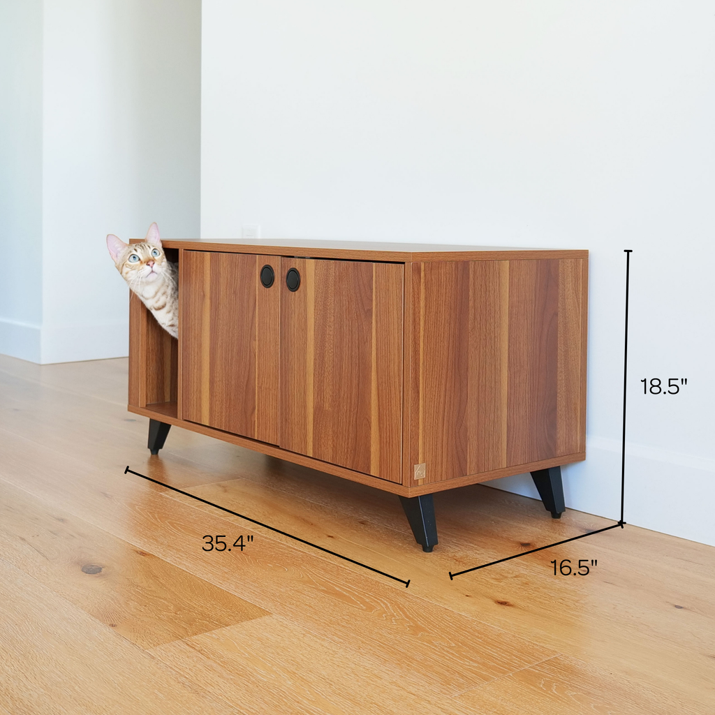 Shae Litter Cabinet | Modern Hidden Cat Litter Box Furniture